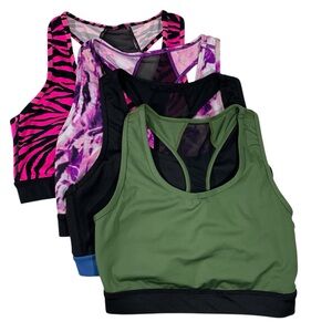 LuLaRoe Rise Sports Bras Bundle of 4 Size Small Athletic Workout Active